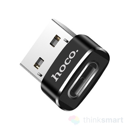 Hoco UA6 USB-A > USB-C adapter - fekete