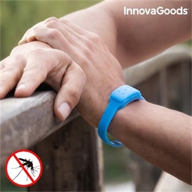 InnovaGoods V0100772 Citronella szúnyogriasztó karkötő - kék