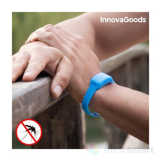 InnovaGoods V0100772 Citronella szúnyogriasztó karkötő - kék