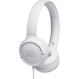JBL T500 vezetékes fejhallgató - fehér (6925281939938)