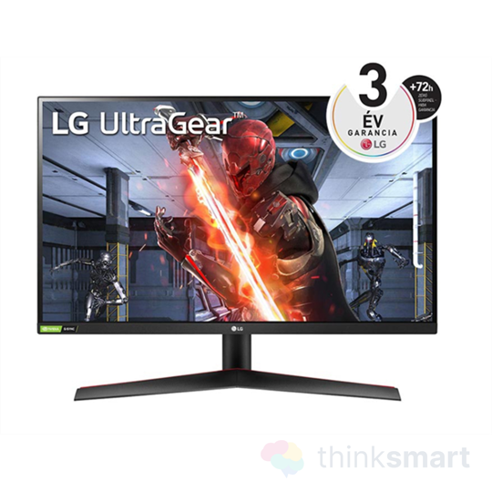 LG 27GN600-B Ultragear™ IPS gamer monitor 27", 144Hz, 1920x1080, 16:9, 1ms, 35cd/m2, HDR, 2xHDMI/DP/Audio out, FreeSync