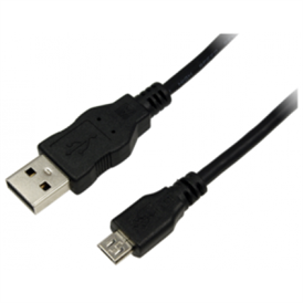 Logilink CU0059 USB-A > microUSB-B adatkábel - fekete | 3.0m