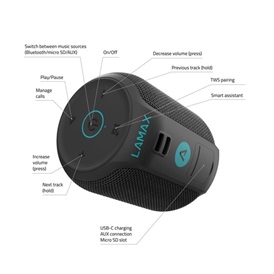 Lamax Sounder 2 Mini Bluetooth hangszóró