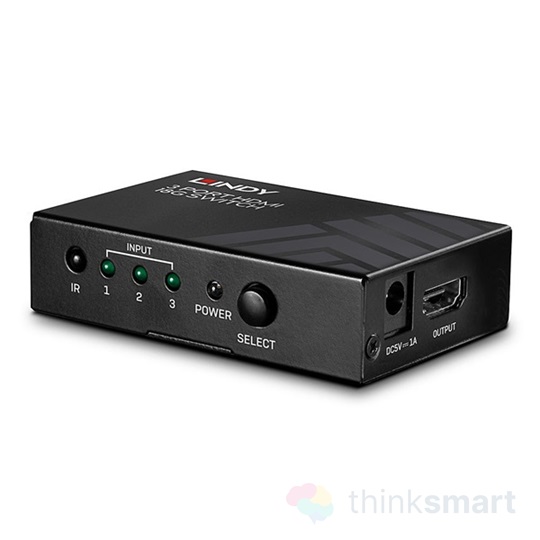 Lindy 38232 Switch | HDMI 2.0, 3 port