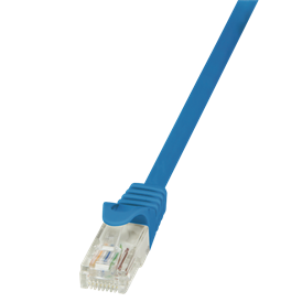 LogiLink CP1016U Cat5e UTP patch kábel, Kék, 0,25m