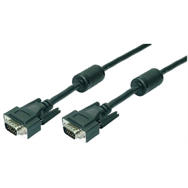 Logilink VGA kábel 2x Ferrit HQ - 1.8m - fekete (CV0001)