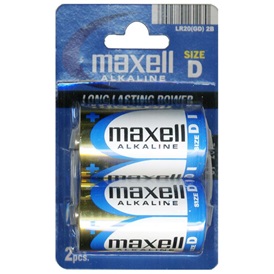 Maxell MaxellLR20 D elem, alkáli, 2db/bliszter