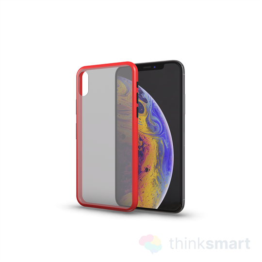 Xprotector Matte ultravékony szilikon mobiltelefon tok - piros (Samsung A71)