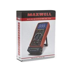 Maxwell 25331 digitális multiméter, kompakt, kábelteszt funkcióval