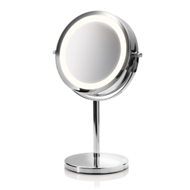 Medisana CM 840 kozmetikai tükör - ezüst (megvilágított, nagyítós kozmetikai + normál tükör, 5x nagyítás)