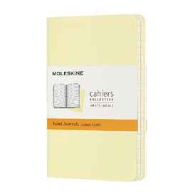 Moleskine Cahier "P" vonalas jegyzetfüzet, 3db/csomag - élénk sárga