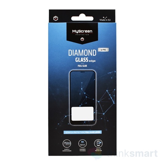 Myscreen Diamond Glass Lite Edge 1.5D 0.33mm íves kijelzővédővédő üveg - fekete keret | Redmi Note 12