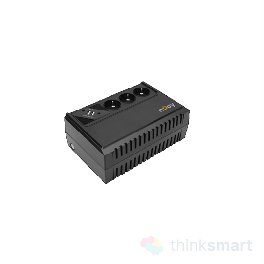 NJOY UPLI-LI065RE-CG01B Renton 650 szünetmentes tápegység - fekete | 650VA, USB, 3 Schuko kimenet, line-interaktív