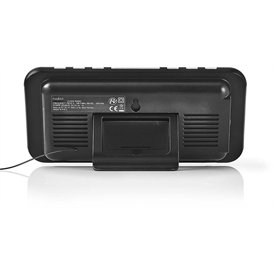 Nedis CLAR004BK digitális rádiós ébresztőóra - fekete