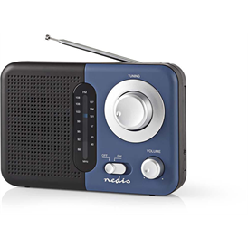 Nedis RDFM1300BU FM rádió hordozófüllel 2,4W - fekete -kék