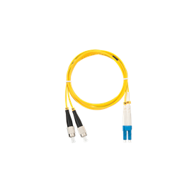 Nikomax optikai patch kábel - sárga | SC-LC, SM 9/125, OM4, duplex, 5m (NMF-PC2S2C2-SCU-LCU-005)