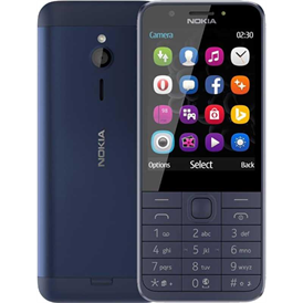 Nokia 230 DualSIM 2G mobiltelefon - kék