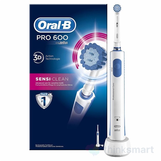 Oral-B Pro 600 Cross Action elektromos fogkefe fejjel (10PO010160)