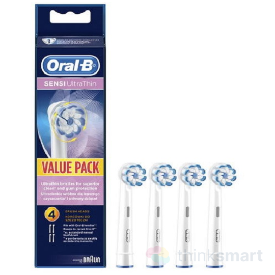Oral-B EB60-4 Sensi elektromos fogkefe pótfej - fehér