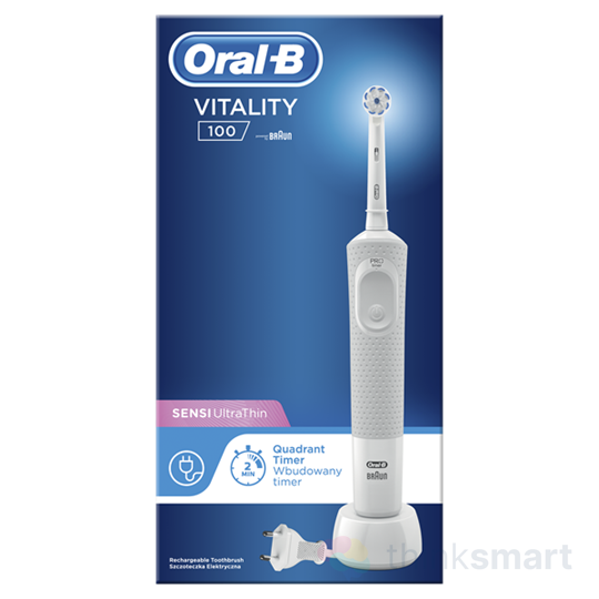 Oral-B Vitality D100 Sensi UltraThin elektromos fogkefe - fehér