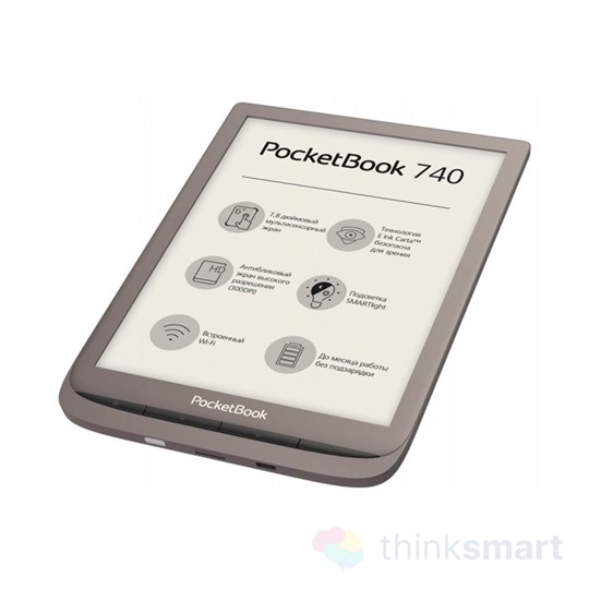 POCKETBOOK PB740 INKPad3 e-Reader Sötétbarna (7,8" E-Ink,automata háttérvilágítás,Dual CPU: 2x1GHz,8GB,1900mAh,wifi,mSD)