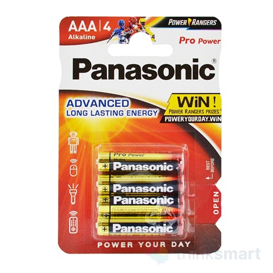 Panasonic LR03PPG/4BP Pro Power AAA mikro 1.5V szupertartós alkáli elemcsomag