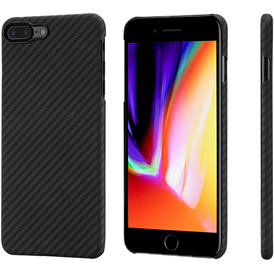 Pitaka aramid ultravékony mobiltelefon tok - fekete (Apple iPhone 7 Plus / 8 Plus)