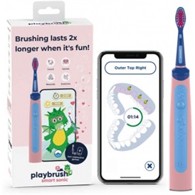 Playbrush Smart Sonic okos elektromos fogkefe - rózsaszín/kék