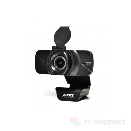 Port Designs 900078 Webkamera Full HD (1920x1080), USB-C/USB, mikrofon, 1,5 m