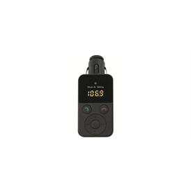 SOMOGYI fekete Bluetooth FM transzmitter és kihangosító, microSD, USB, EQ hangzásbeállítások (FMBT 180)
