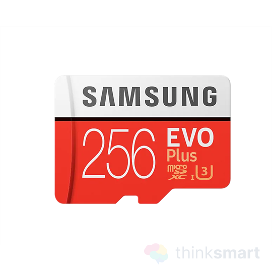 Samsung EVO Plus Class 10 UHS-1 Grade1 256GB MicroSDHC memóriakártya + adapter