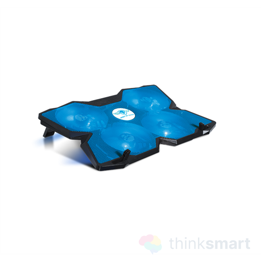 SPIRIT OF GAMER AIRBLADE 500 Blue kék notebook hűtőpad, 17"-ig, 4x12cm, LED, 2xUSB2.0 (SOG-VE500BL)