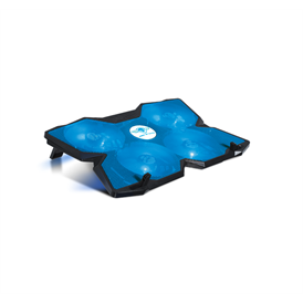 SPIRIT OF GAMER AIRBLADE 500 Blue kék notebook hűtőpad, 17"-ig, 4x12cm, LED, 2xUSB2.0 (SOG-VE500BL)
