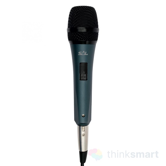 SAL M8 Kézi mikrofon, fém, s.kék, XLR-6,3mm