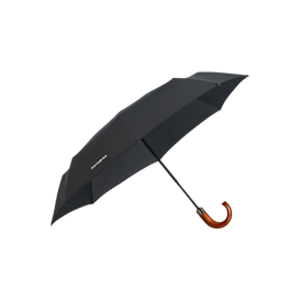 Samsonite Wood Classic S Auto O/C Crook esernyő - fekete