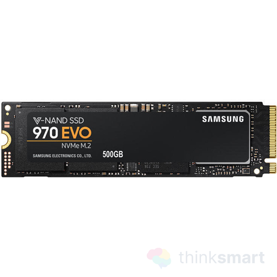 Samsung 970 EVO NVMe M.2 500GB SSD tároló (MZ-V7E500BW)