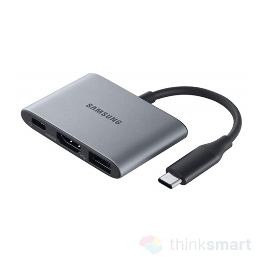 Samsung EE-P3200BJEGWW adapter elosztó, Type-C, HDMI, USB aljzat, multiport, szürke