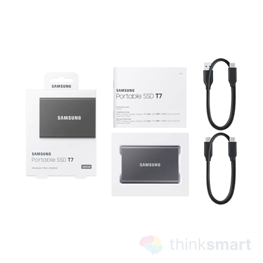 Samsung MU-PC500T/WW T7 500GB külső SSD - szürke | USB3.2