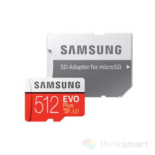 Samsung MicroSDHC Evo Plus UHS-I 512GB memórkártya adapterrel (MB-MC512GA/EU)