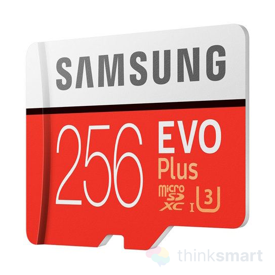 Samsung MicroSDXC EVO Plus memórikártya - 256GB - piros/fehér (MB-MC256GA-EU)
