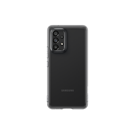 Samsung EF-QA536TB Soft Clear mobiltelefon tok - fekete | Samsung Galaxy A53 5G