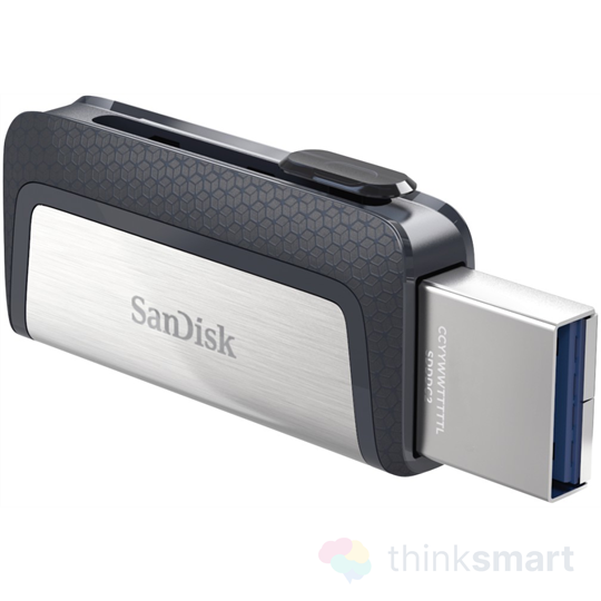SanDisk Dual Drive Pendrive - Ezüst | USB 3.1, 256GB