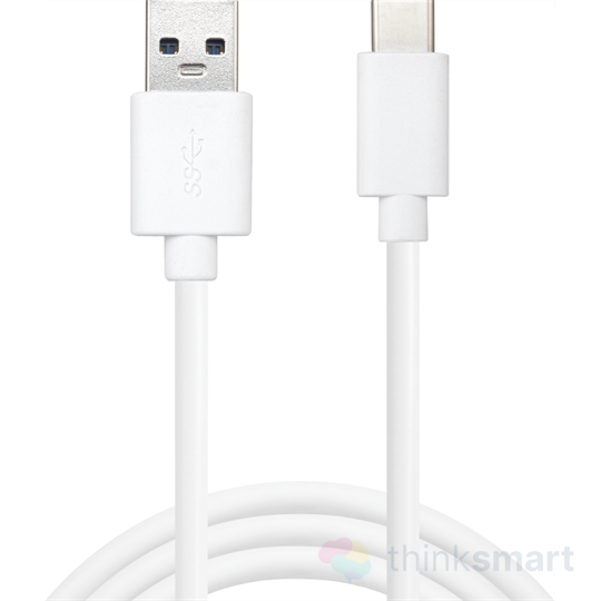 Sandberg USB-C 3.1 - USB-A 3.0 kábel - fehér | 1m, SAVER (336-15)