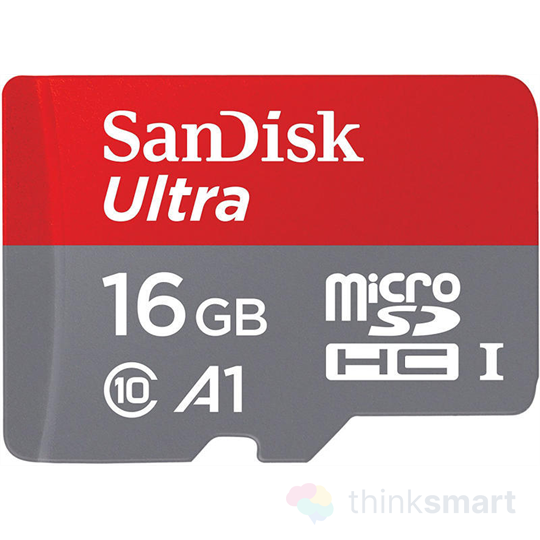 Sandisk MicroSDHC Ultra memóriakártya 16GB + adapter - szürke (173470)