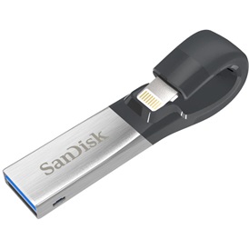Sandisk iXPAND Apple Lighnting adathordozó - 32GB - ezüst (173327)