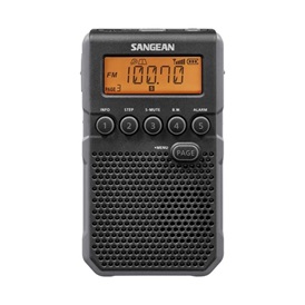 Sangean DT-800 FM-RDS digitális szintézeres hangszórós zsebrádió - fekete