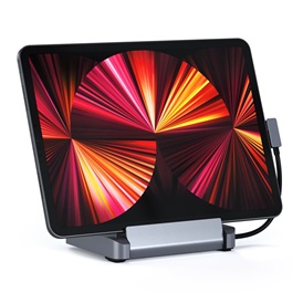 Satechi Aluminium Stand & Hub táblagép asztali tartó és dokkoló - asztroszürke | Apple iPad Pro