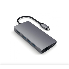 Satechi Aluminium USB-C Multi-Port adapter - asztroszürke