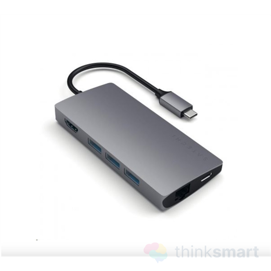 Satechi Aluminium USB-C Multi-Port adapter - asztroszürke