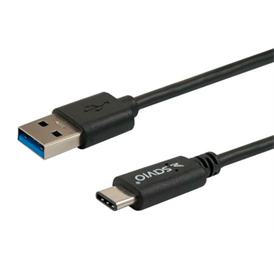 Savio CL-101 USB 3.0A – USB 3.1 Type C kábel 1m
